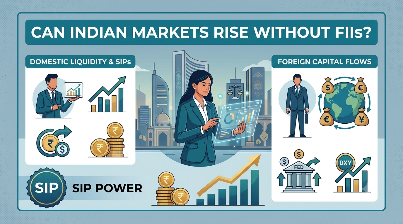 Can the Indian Stock Market Rally Without FIIs? How DIIs and SIPs Are Rewriting the Rules